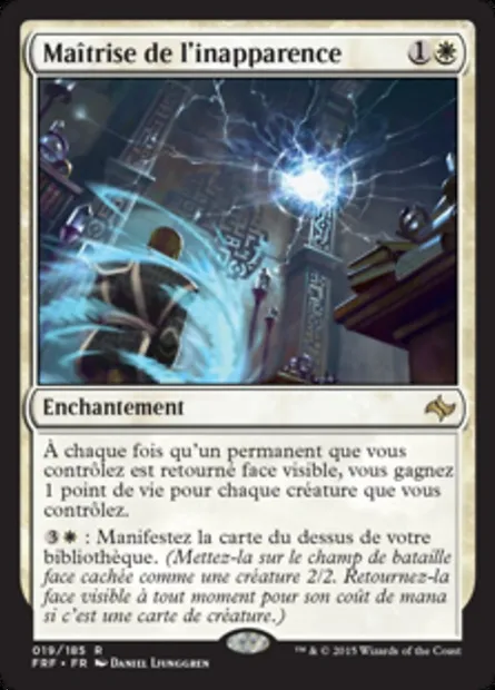 Maîtrise de l'inapparence, carte Magic FRF 19 — extension Destin reforgé