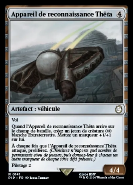 Appareil de reconnaissance Thêta, carte Magic PIP 141 — extension Fallout