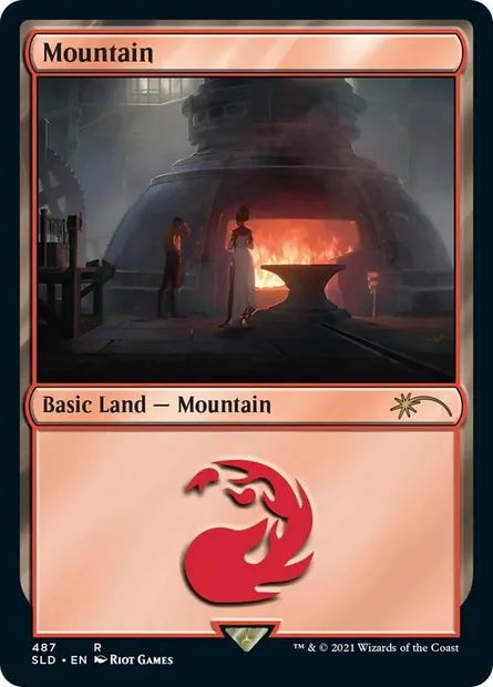 Mountain, Magic card SLD 487 — Secret Lair Drop set