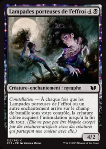 Lampades porteuses de l'effroi, carte Magic C15 122 — extension Commander 2015
