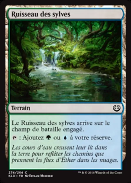 Ruisseau des sylves, carte Magic KLD 274 — extension Kaladesh