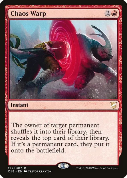 Chaos Warp, Magic card C18 122 — Commander 2018 set