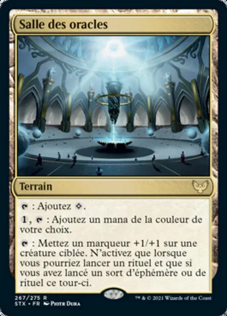 Salle des oracles, carte Magic STX 267 — extension Strixhaven: l'Académie des Mages
