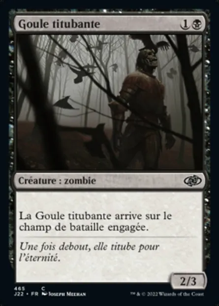 Goule titubante, carte Magic J22 465 — extension Jumpstart 2022