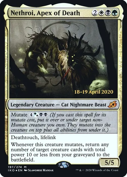 Nethroï, Zénith de la mort, carte Magic PIKO 197s — extension Ikoria: Lair of Behemoths Promos