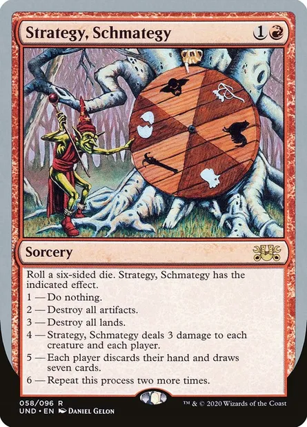 Strategy, Schmategy, carte Magic UND 58 — extension Unsanctioned
