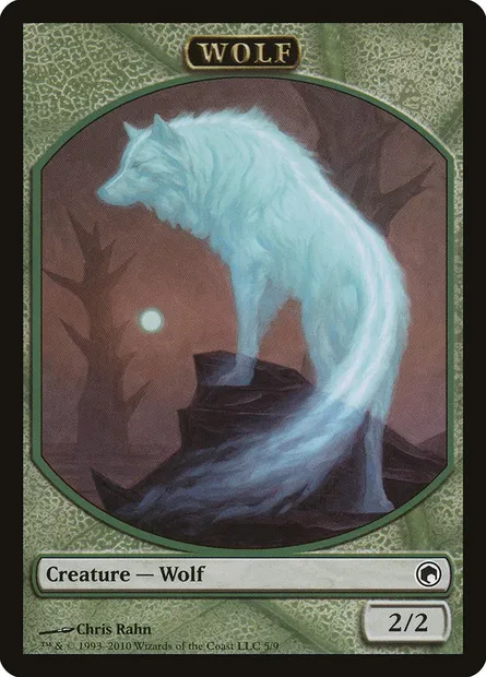 Wolf, Magic card TSOM 5 — Scars of Mirrodin Tokens set