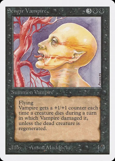 Vampire sengien, carte Magic 2ED 128 — extension Unlimited Edition