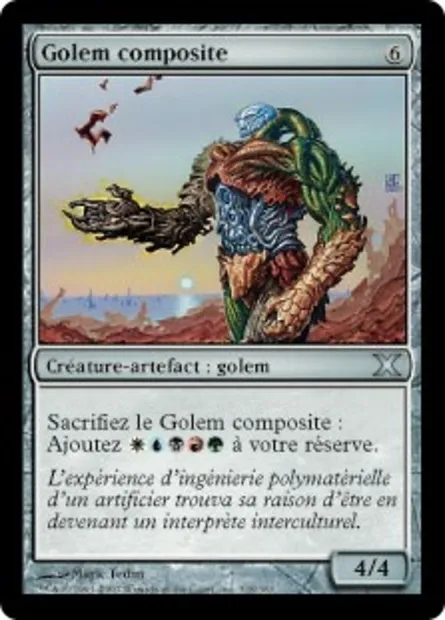 Golem composite, carte Magic 10E 318 — extension Dixième édition