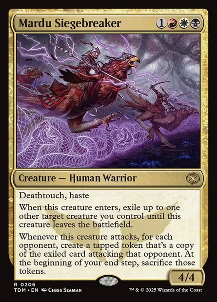 Mardu Siegebreaker, Magic card TDM 206 — Tarkir: Dragonstorm set
