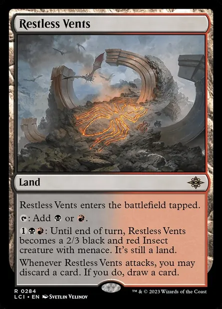 Restless Vents, Magic card LCI 284 — The Lost Caverns of Ixalan set