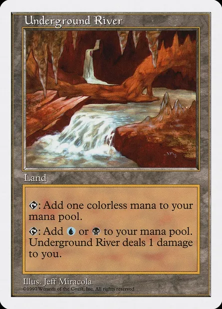 Rivière souterraine, carte Magic 5ED 426 — extension Cinquième Edition