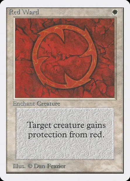 Red Ward, Magic card 2ED 34 — Unlimited Edition set