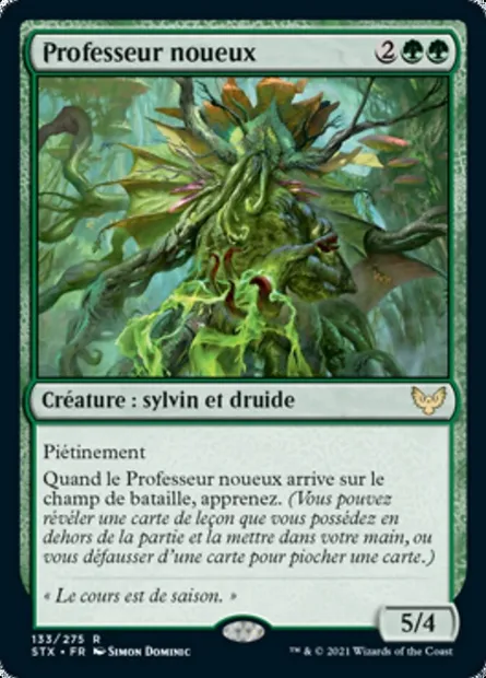 Professeur noueux, carte Magic STX 133 — extension Strixhaven: l'Académie des Mages