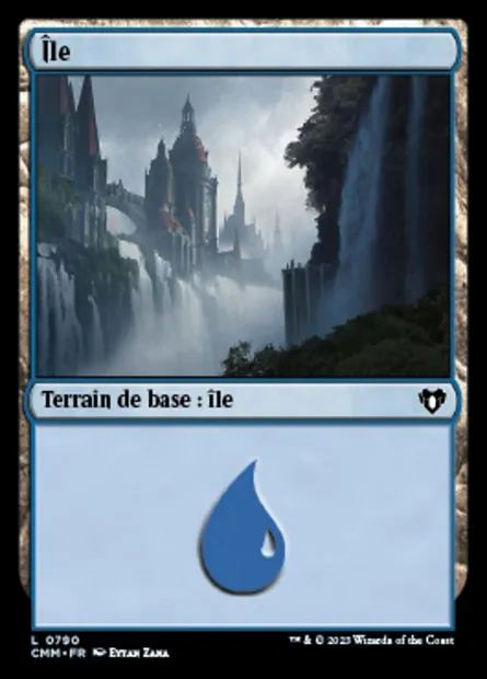 Île, carte Magic CMM 790 — extension Commander Masters