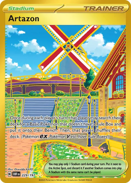 Artazon, Pokémon card OBF 229 — Obsidian Flames set