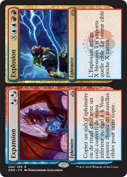 Expansion // Explosion, carte Magic GRN 224 — extension Les Guildes de Ravnica
