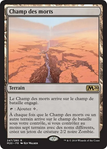 Champ des morts, carte Magic M20 247 — extension Core Set 2020