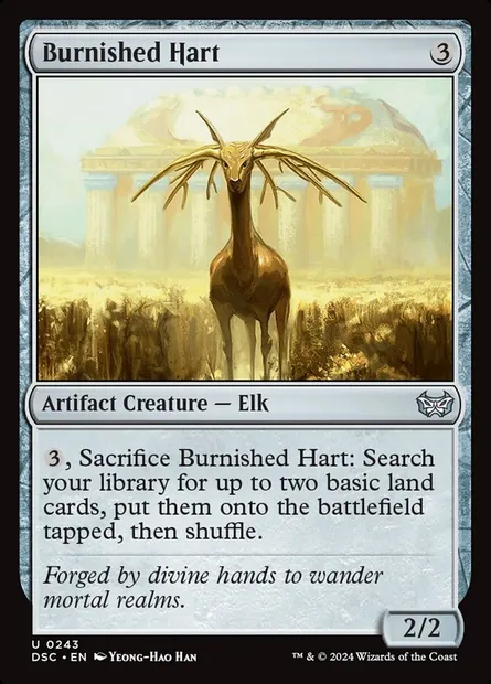 Burnished Hart, Magic card DSC 243 — Duskmourn: House of Horror Commander set