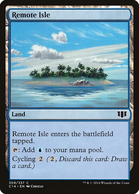 Remote Isle, Magic card C14 309 — Commander 2014 set