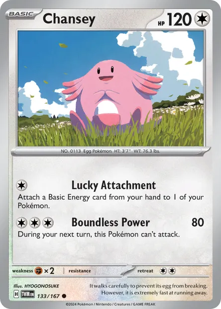 Chansey, Pokémon card TWM 133 — Twilight Masquerade set