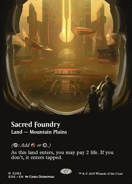 Sacred Foundry, Magic card EOE 282 — Edge of Eternities set