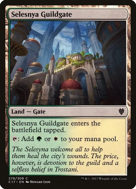 Selesnya Guildgate, Magic card C17 279 — Commander 2017 set