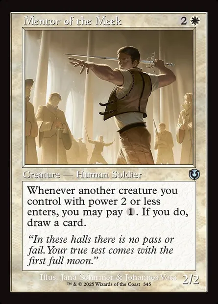 Mentor des humbles, carte Magic INR 345 — extension Innistrad Remastered
