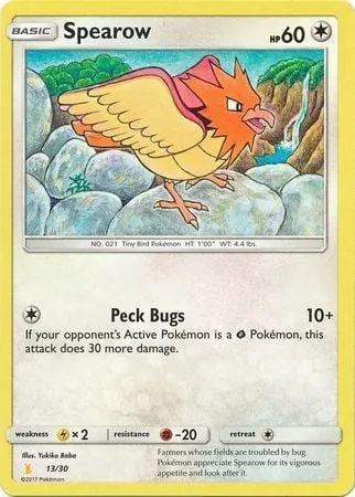 Spearow, Pokémon card TK10A 013 — Sun & Moon Trainer Kit: Lycanroc & Alolan Raichu (Alolan Raichu) set