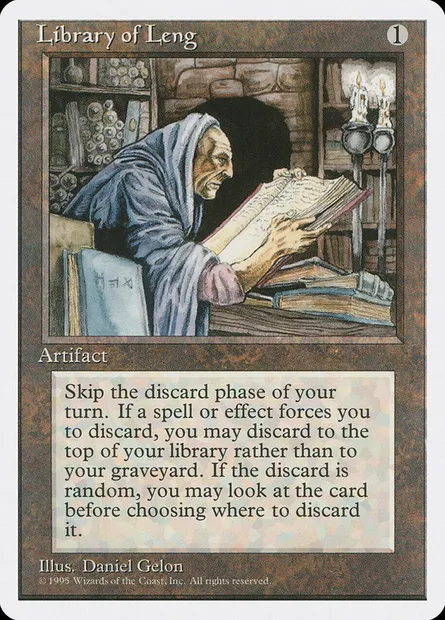 Bibliothèque de Leng, carte Magic 4ED 333 — extension Quatrième Edition