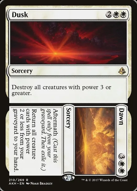 Dusk // Dawn, Magic card AKH 210 — Amonkhet set
