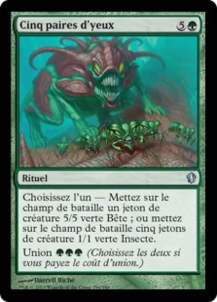 Cinq paires d'yeux, carte Magic C13 159 — extension Commander 2013