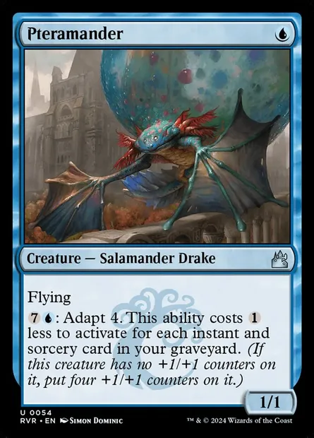 Pteramander, Magic card RVR 54 — Ravnica Remastered set
