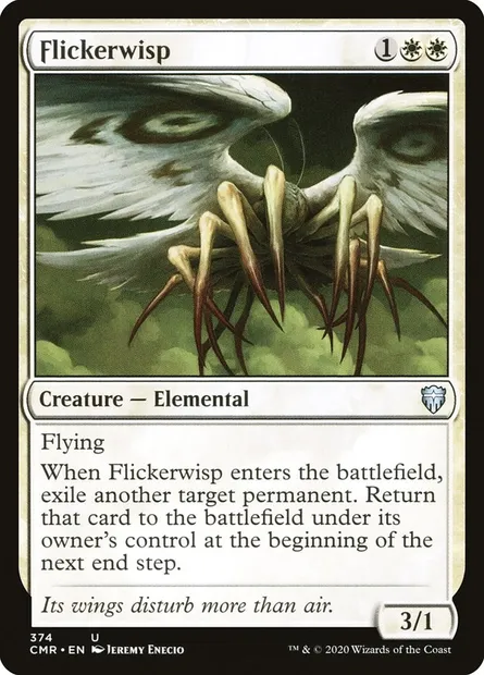 Flickerwisp, Magic card CMR 374 — Commander Legends set