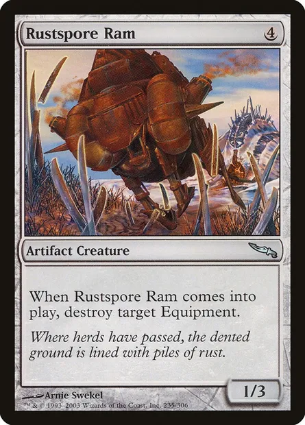 Bélier rouillespore, carte Magic MRD 235 — extension Mirrodin