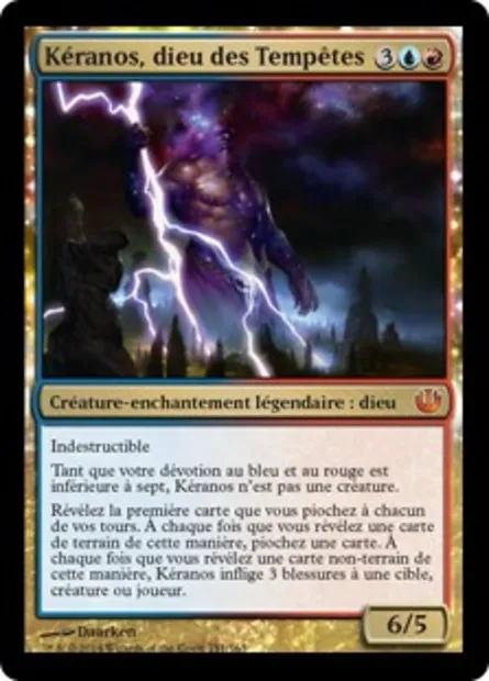 Kéranos, dieu des Tempêtes, carte Magic JOU 151 — extension Incursion dans Nyx