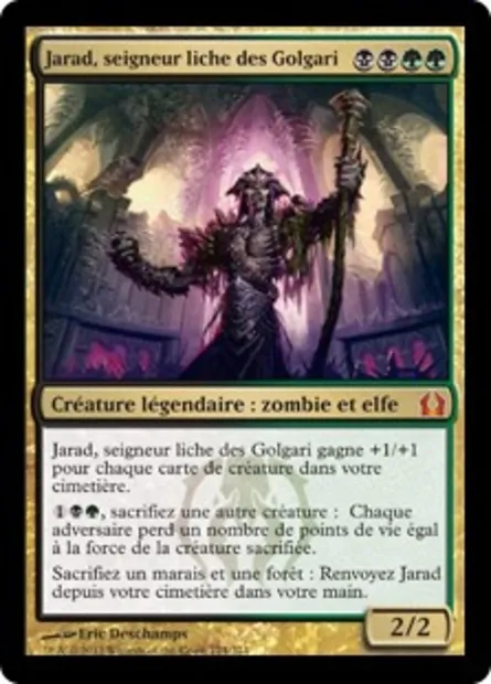 Jarad, seigneur liche des Golgari, carte Magic RTR 174 — extension Retour à Ravnica