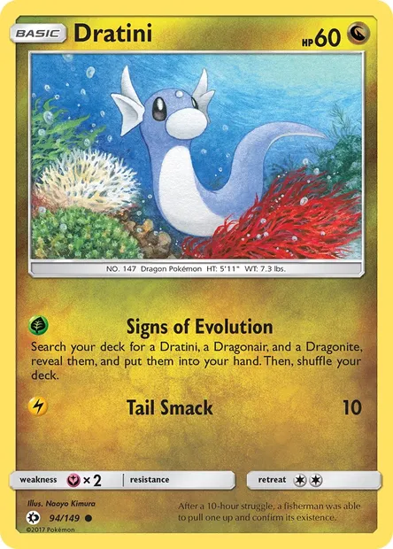 Dratini, Pokémon card SUM 94 — Sun & Moon set