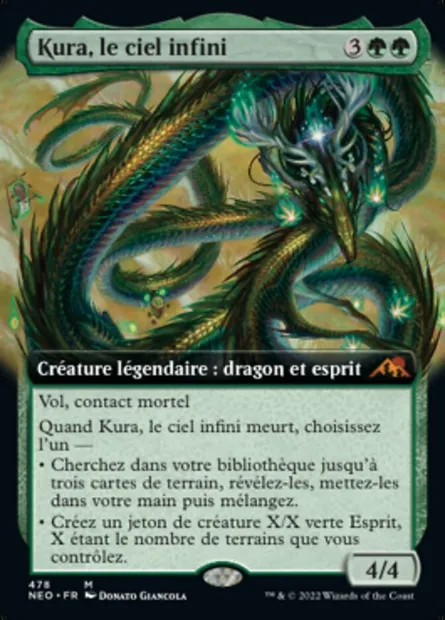 Kura, le ciel infini, carte Magic NEO 478 — extension Kamigawa: La Dynastie Néon