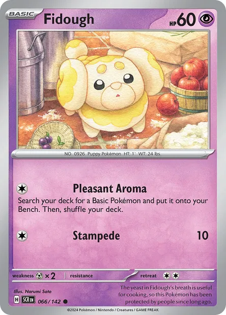 Fidough, Pokémon card SCR 066 — Stellar Crown set