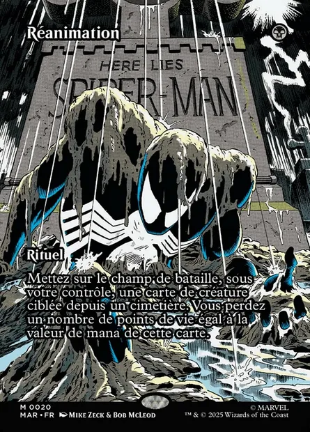 Réanimation, carte Magic MAR 20 — extension Marvel Universe