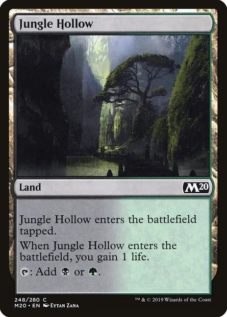 Jungle Hollow, Magic card M20 248 — Core Set 2020 set