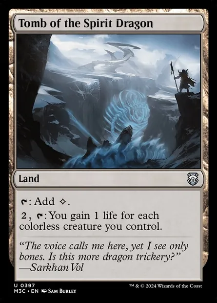 Tomb of the Spirit Dragon, Magic card M3C 397 — Modern Horizons 3 Commander set