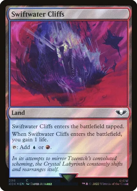 Swiftwater Cliffs, Magic card 40K 296★ — Warhammer 40,000 Commander set