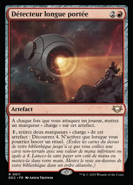 Détecteur longue portée, carte Magic EOC 11 — extension Edge of Eternities Commander