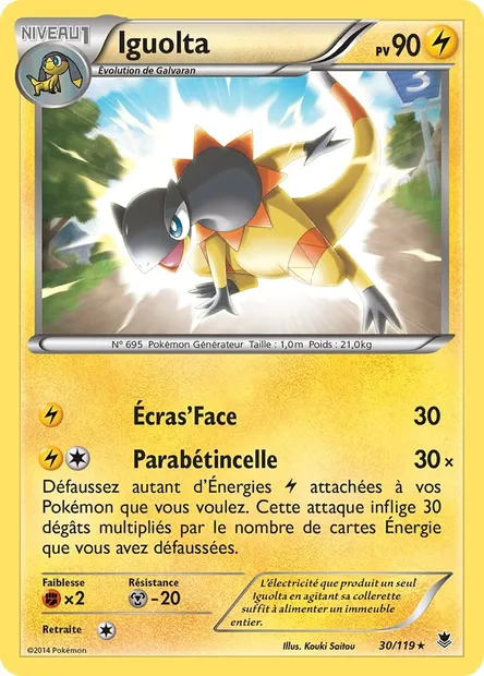 Iguolta, carte Pokémon PHF 30 — extension Vigueur Spectrale