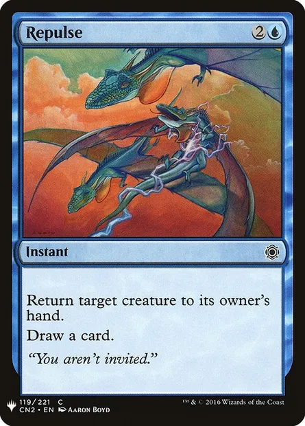 Répulsion, carte Magic PLST CN2-119 — extension The List