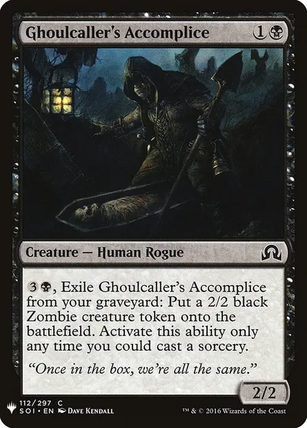 Ghoulcaller's Accomplice, Magic card PLST SOI-112 — The List set