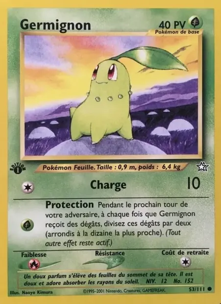 Germignon, carte Pokémon NG 53 — extension Neo Genesis
