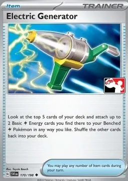 Générateur Électrique, carte Pokémon PPS 170-2 — extension Play! Pokémon Prize Pack Series
